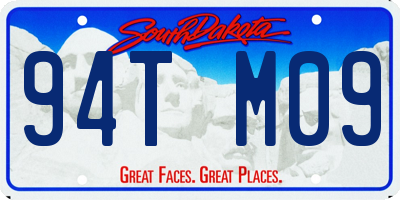 SD license plate 94TM09