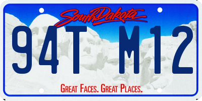 SD license plate 94TM12