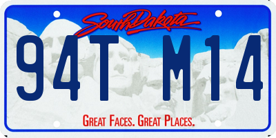 SD license plate 94TM14