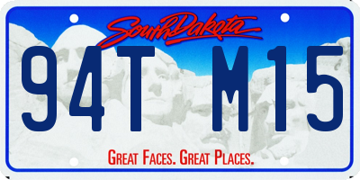 SD license plate 94TM15
