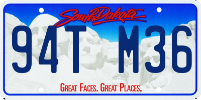 SD license plate 94TM36