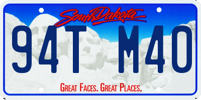 SD license plate 94TM40