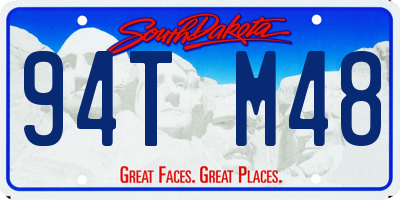 SD license plate 94TM48