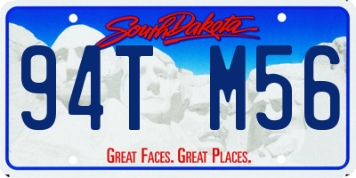 SD license plate 94TM56
