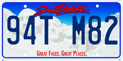 SD license plate 94TM82