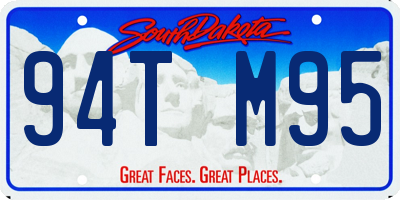 SD license plate 94TM95