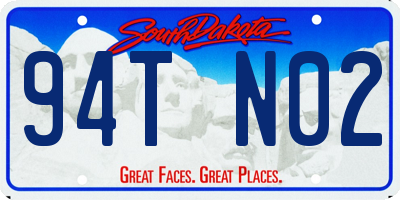 SD license plate 94TN02