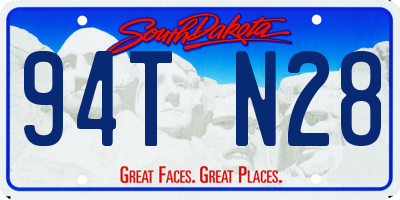 SD license plate 94TN28