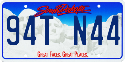 SD license plate 94TN44