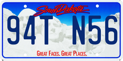 SD license plate 94TN56