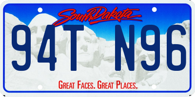 SD license plate 94TN96