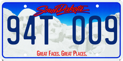 SD license plate 94TO09