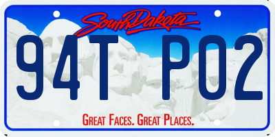 SD license plate 94TP02