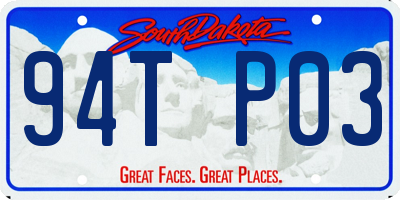 SD license plate 94TP03