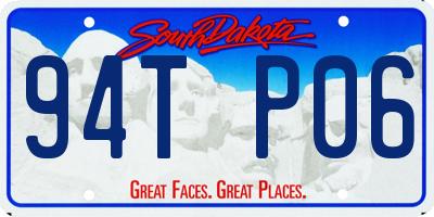 SD license plate 94TP06