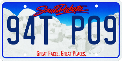 SD license plate 94TP09