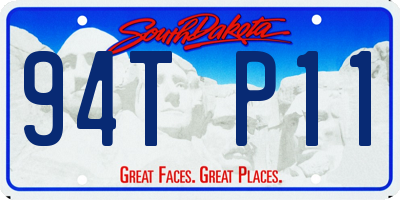 SD license plate 94TP11