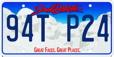 SD license plate 94TP24