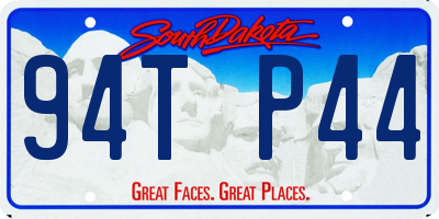 SD license plate 94TP44