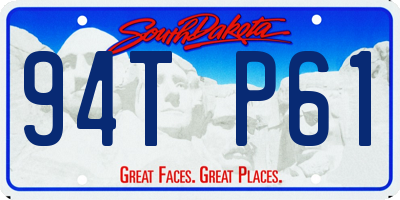 SD license plate 94TP61