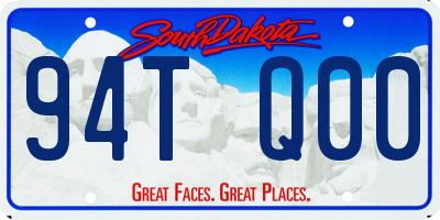 SD license plate 94TQ00