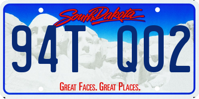SD license plate 94TQ02