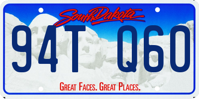 SD license plate 94TQ60