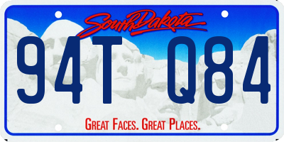 SD license plate 94TQ84