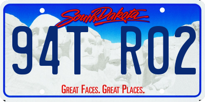 SD license plate 94TR02