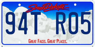 SD license plate 94TR05