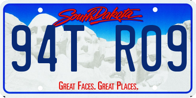 SD license plate 94TR09