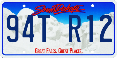 SD license plate 94TR12