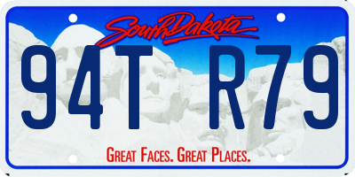 SD license plate 94TR79