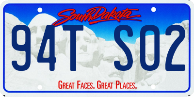 SD license plate 94TS02