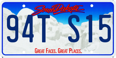 SD license plate 94TS15