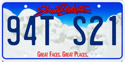 SD license plate 94TS21