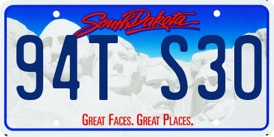 SD license plate 94TS30