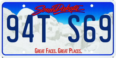 SD license plate 94TS69