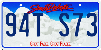 SD license plate 94TS73
