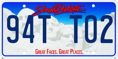 SD license plate 94TT02