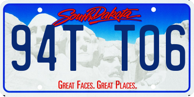 SD license plate 94TT06