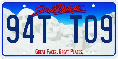 SD license plate 94TT09