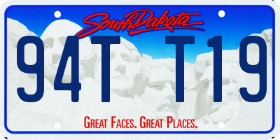 SD license plate 94TT19