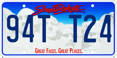 SD license plate 94TT24
