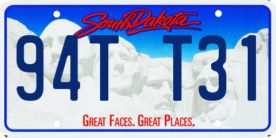 SD license plate 94TT31