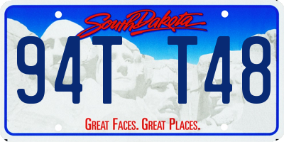 SD license plate 94TT48