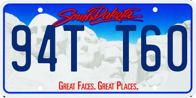 SD license plate 94TT60