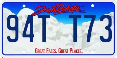 SD license plate 94TT73