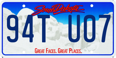SD license plate 94TU07