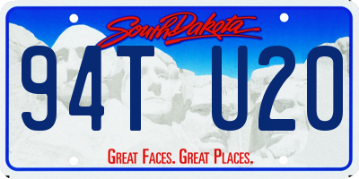 SD license plate 94TU20